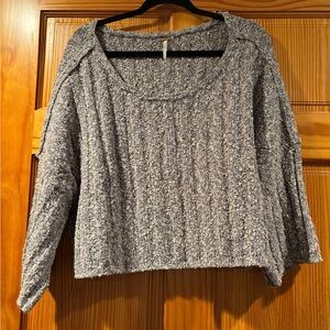Free People Textured Knit Sweater